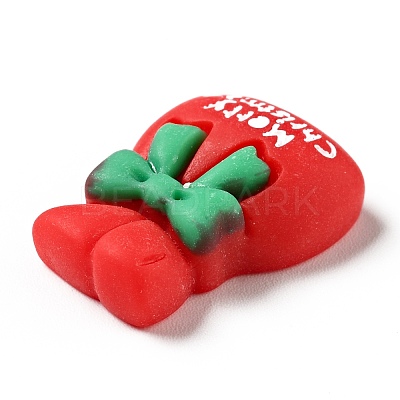 Opaque Christmas Resin Cabochons RESI-G039-07-1