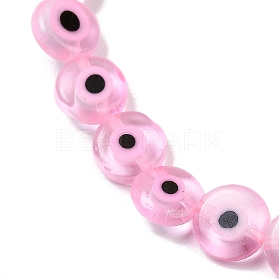 Handmade Evil Eye Lampwork Beads Strands LAMP-G164-10C-06-1