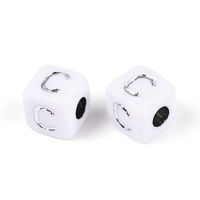 Opaque Acrylic Beads SACR-T035-03C-1