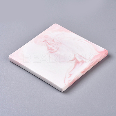Marble Pattern Porcelain Cup Coasters AJEW-WH0121-53A-1