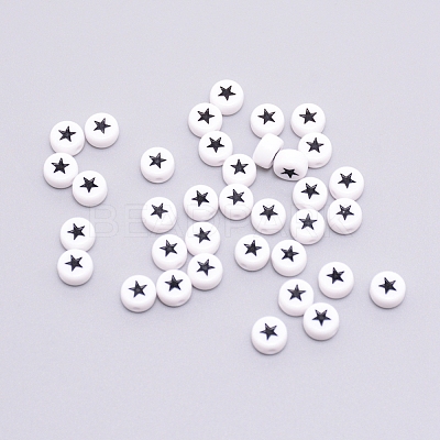 Opaque Acrylic Beads ACRC-TAC0001-01E-1