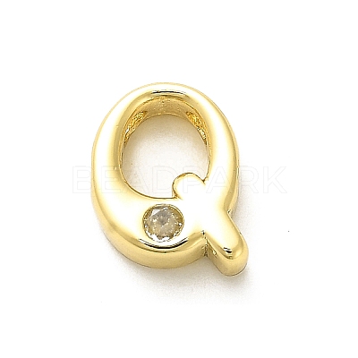 Rack Plating Brass Cubic Zirconia Beads KK-L210-008G-Q-1
