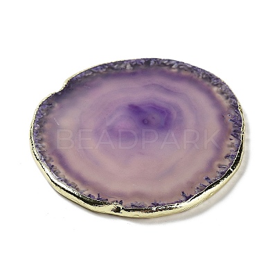 Natural Agate Coaster AJEW-NH0001-04G-02-1