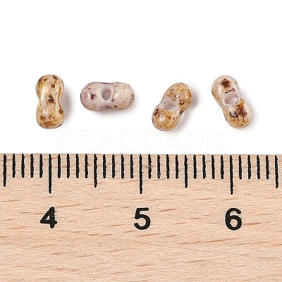 Picasso Glass Seed Beads SEED-Q038-02C-1
