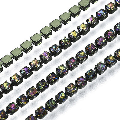 Electrophoresis Iron Rhinestone Strass Chains CHC-Q009-SS6.5-B10-1