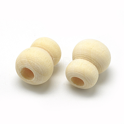 Unfinished Wood Beads WOOD-T007-03-1