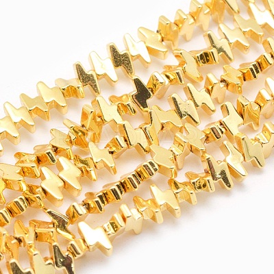 Electroplate Non-magnetic Synthetic Hematite Beads Strands G-L485-19-G-1