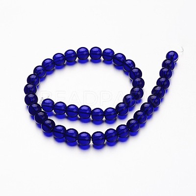 Glass Round Bead Strands X-GLAA-I028-6mm-13-1
