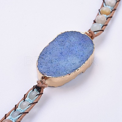 Five Loops Leather Warp Bracelets BJEW-F395-A-1