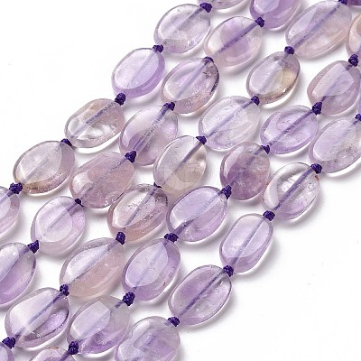 Natural Ametheyst Beads Strands G-P478-01-1