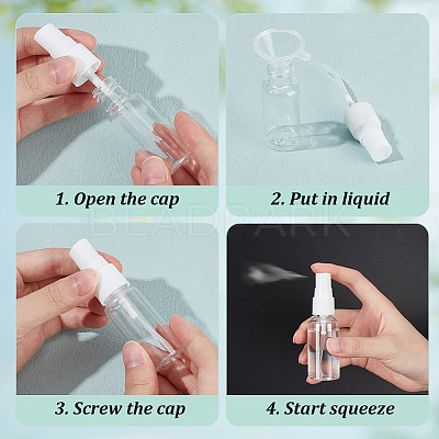 120Pcs 3 Styles Plastic Travel Spray Bottles AJEW-OC0005-07B-1