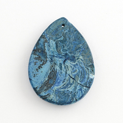 Natural Blue Crazy Agate Pendants G-S139-11-1