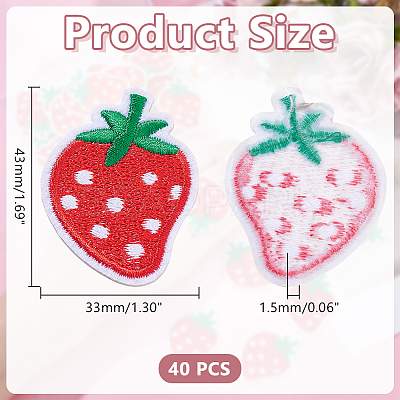 40Pcs  Computerized Embroidery Cloth Iron On Patches FIND-HY0004-84-1