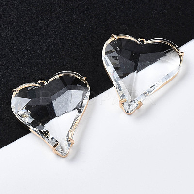 Transparent Glass Pendants GLAA-Q088-022-1