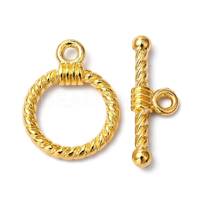 Tibetan Style Alloy Toggle Clasps TIBE-EA9138Y-G-FF-1