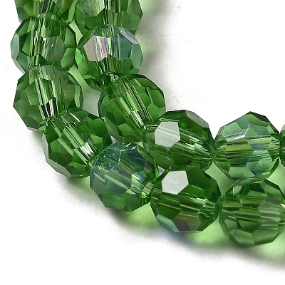 Electroplate Transparent Glass Beads Strands EGLA-A035-T6mm-L11-1