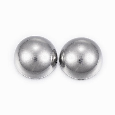 Non-Tarnish 304 Stainless Steel Cabochons X-STAS-H398-12mm-37P-1
