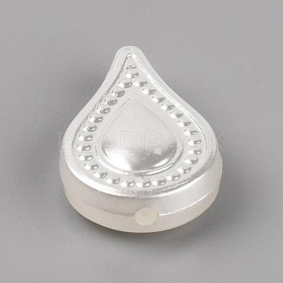 Opaque Acrylic Beads LS-OACR-WH0026-02A-1