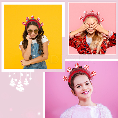 Cloth Lollipop Hair Bands for Women Girl OHAR-WH0021-89A-1