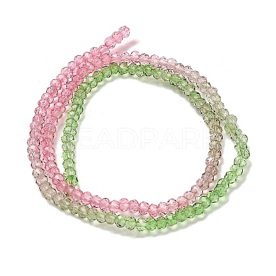 Transparent Painted Glass Beads Strands X1-DGLA-A034-T2mm-A18-1