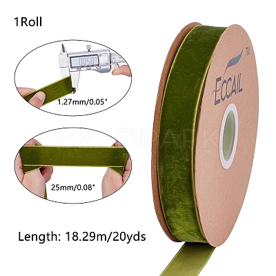 Velvet Ribbon SRIB-WH0006-18H-1