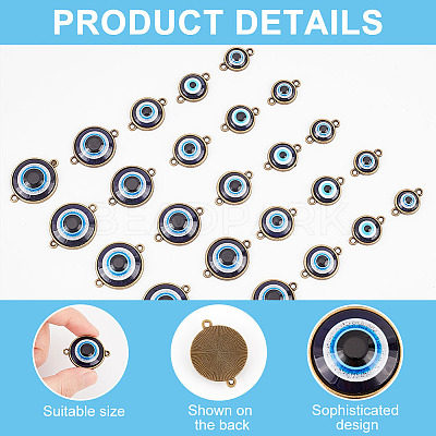 30Pcs 5 Style Plastic Connector Charms FIND-AR0002-83AB-1