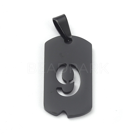 Ion Plating(IP) 304 Stainless Steel Pendants STAS-O127-E09-1