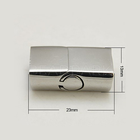 304 Stainless Steel Magnetic Clasps X-STAS-C007-3-1