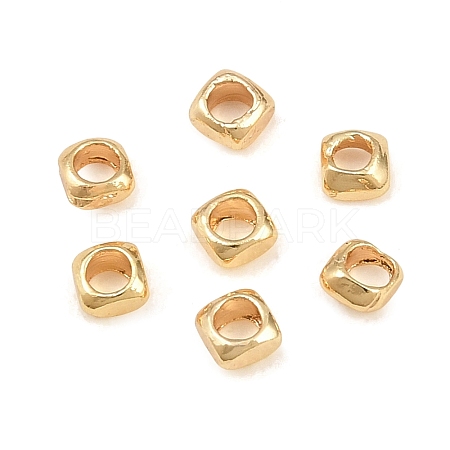 Brass Spacer Beads KK-CBABC34-06G-1