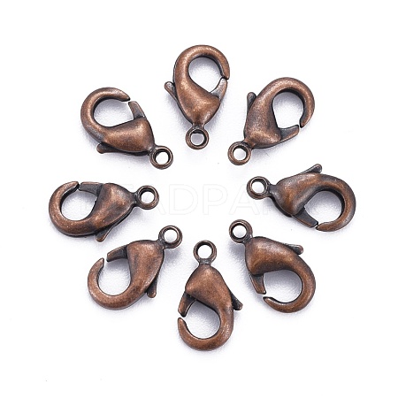 Brass Lobster Claw Clasps KK-901-R-NF-1