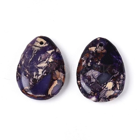 Dyed Natural Imperial Jasper Pendants G-Q601-08A-1