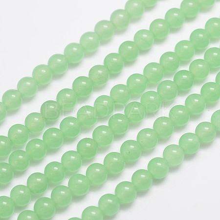 Natural & Dyed Malaysia Jade Bead Strands X-G-A146-6mm-A26-1