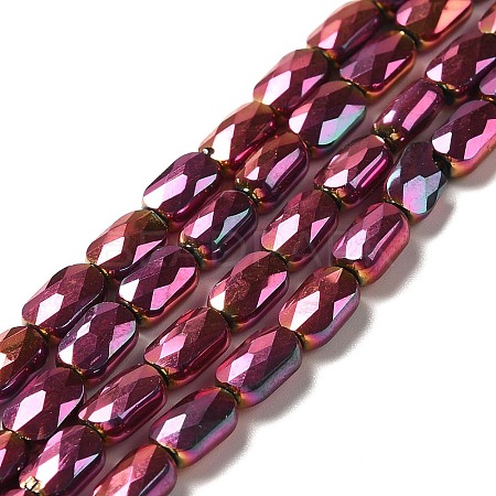 Electroplate Glass Beads Strands X-EGLA-F150-FP01-1
