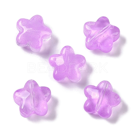 Baking Paint Glass Beads GLAA-S202-10E-1