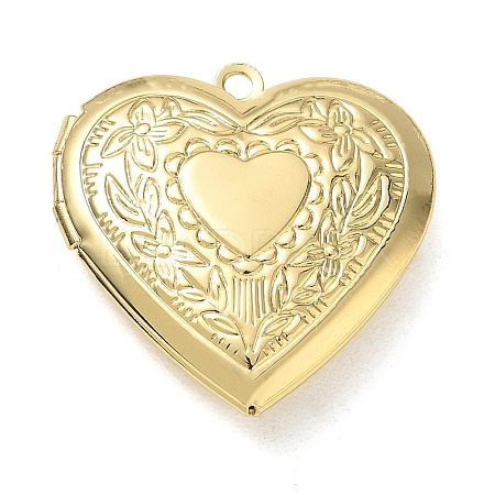 Brass Locket Pendants KK-CBA4231-02A-G-1