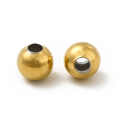 304 Stainless Steel Round Beads STAS-P319-09A-G-1