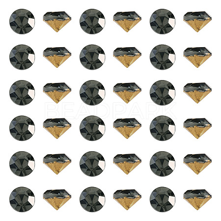 1 Bag Pointed Back Glass Rhinestone Cabochons RGLA-TADJ0001-01A-03-1