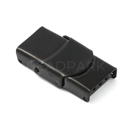 Ion Plating(IP) 201 Stainless Steel Watch Band Clasps STAS-C006-1-02B-01-1