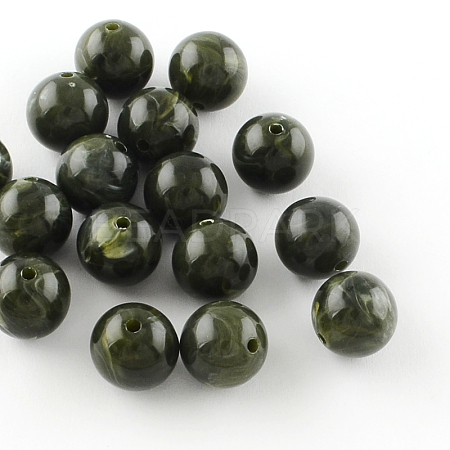 Round Imitation Gemstone Acrylic Beads OACR-R029-16mm-20-1