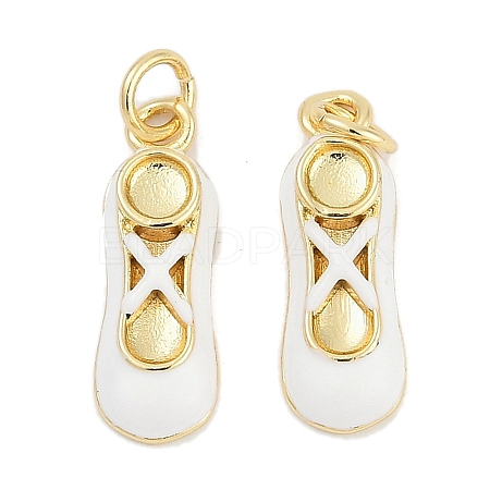 Brass Enamel Pendants KK-G522-50G-01B-1