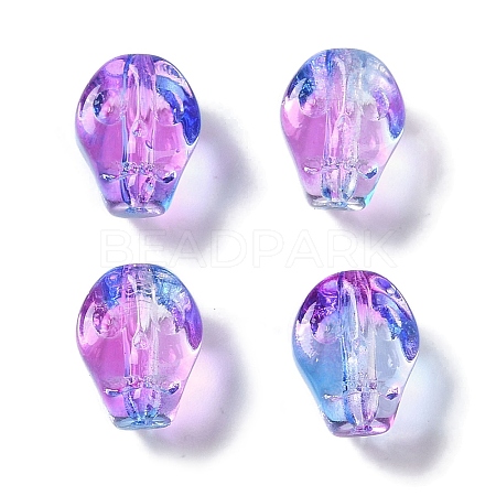 Baking Paint Glass Beads GLAA-S202-17H-1