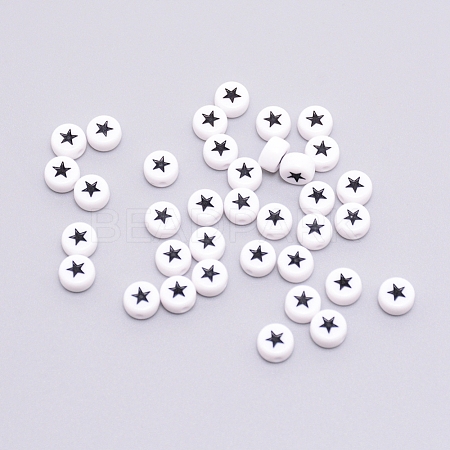 Opaque Acrylic Beads ACRC-TAC0001-01E-1