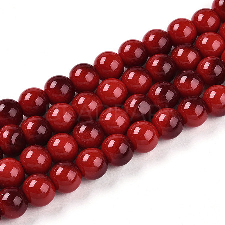 Baking Paint Glass Beads X1-DGLA-N012-10mm-10-1