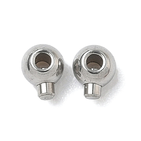 304 Stainless Steel Crimp Beads X-STAS-G361-02P-1