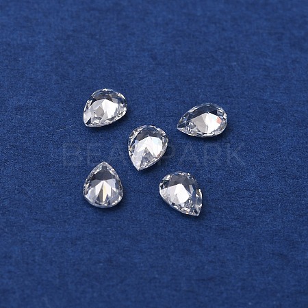 Teardrop-Shaped Cubic Zirconia Cabochons X1-ZIRC-TAC0004-02A-1