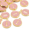 Golden Plated Alloy Enamel Charms LS-ENAM-S118-07I-4