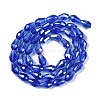 Transparent Electroplate Glass Beads Strands EGLA-N013-T6mm-B11-2