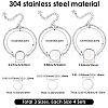 12Pcs 3 Styles 304 Stainless Steel Cable Chain Bracelet Making STAS-SP0002-11-2