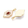 Natural Carnelian(Dyed & Heated) with Shell Pendants KK-N287-12G-01-2
