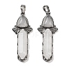 Natural Quartz Crystal Sword Big Pendants G-Q163-08AS-01-1